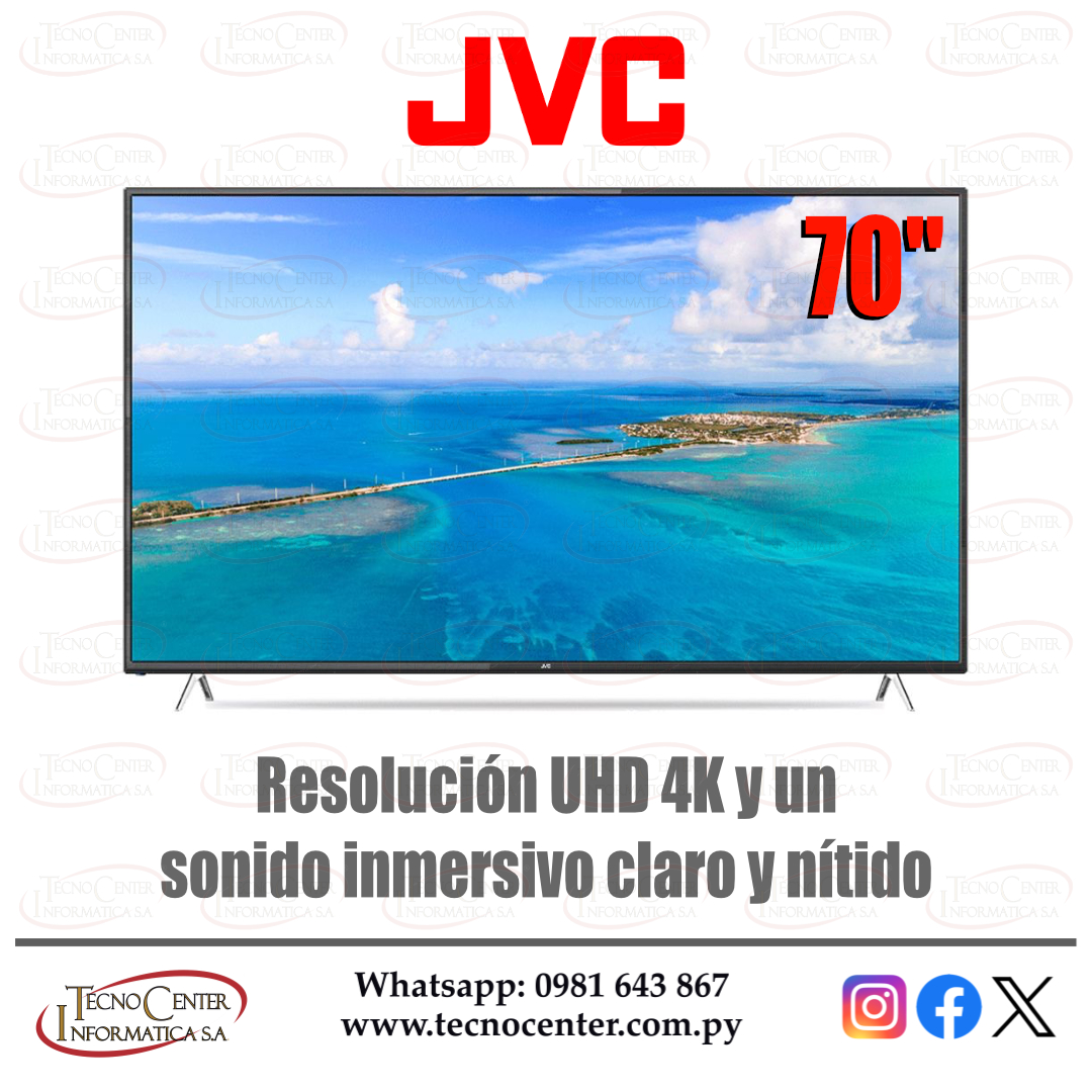 TV Smart LED JVC 70” 4K UHD